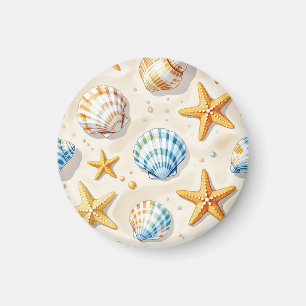 Aimant Étoile de mer coquillage de mer motif de plage