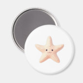 Aimant Étoile de mer rose mignonne (Recto/Verso)