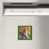 Aimant ÉTOILE DE MERVEILLEUSE Carré / Vert (In Situ (Lave-vaisselle))