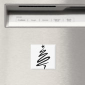 Aimant Étoile de Noël Stylisée Trois Arbre (In Situ (Lave-vaisselle))