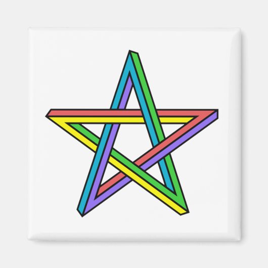 Aimant Étoile d'illusion optique (Devant)