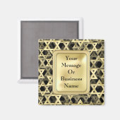 Aimant Étoile D'Or De David (Recto/Verso)