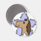 Aimant Étoile du cheval (Recto/Verso)