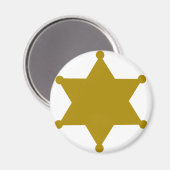 Aimant Étoile du shérif (Recto/Verso)