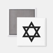 Aimant Étoile noire de David (Recto/Verso)