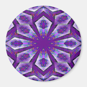 Aimant Étoile psychédélique violette...