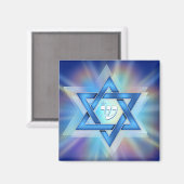 Aimant Étoile radieuse de David (Recto/Verso)
