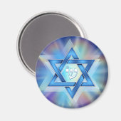 Aimant Étoile radieuse de David (Recto/Verso)