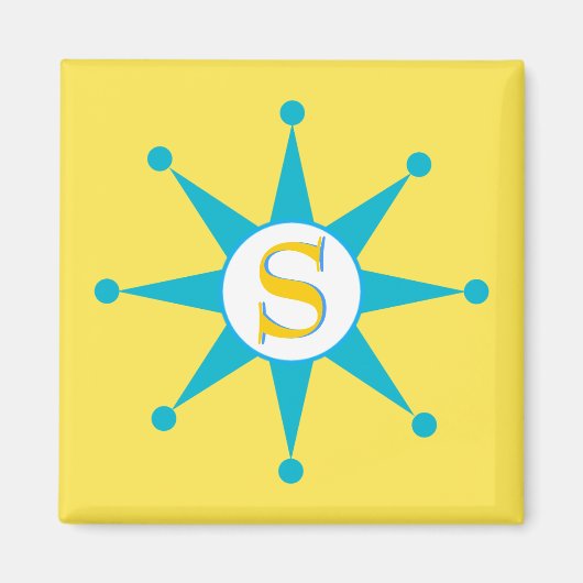 Aimant Étoile rétro (Devant)