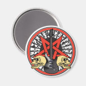 Aimant Étoile rock guitare (Recto/Verso)