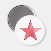 Aimant étoile rouge (Recto/Verso)