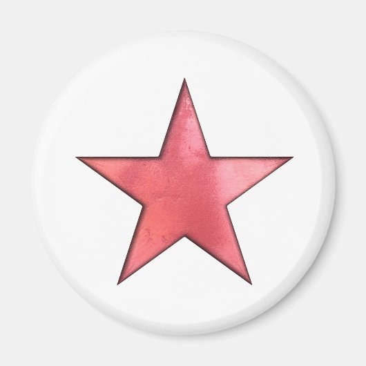 Aimant étoile rouge (Devant)