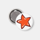 Aimant Étoile rouge (Recto/Verso)