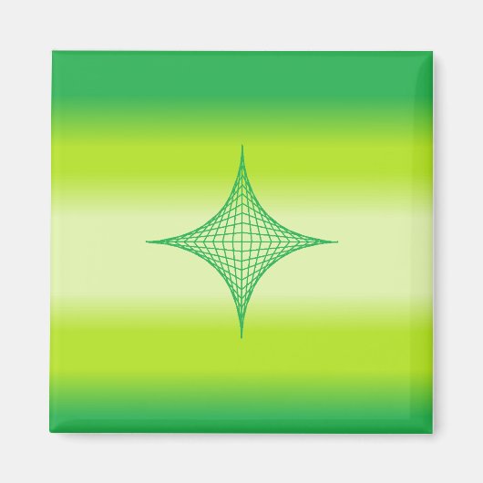 Aimant étoile verte (Devant)