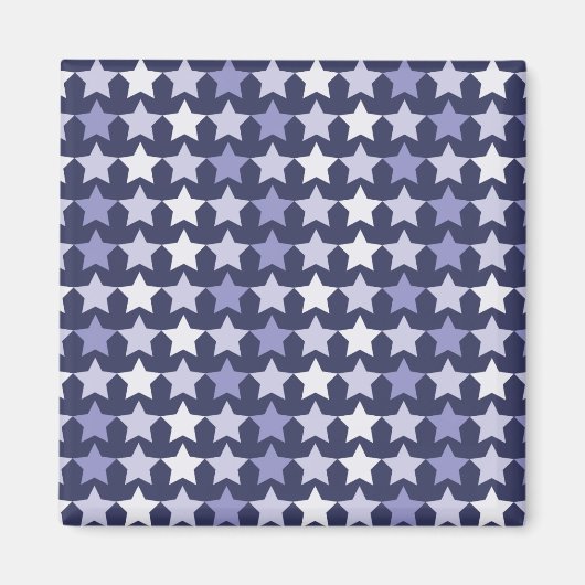 Aimant Étoiles bleues de la marine patriotique (Devant)