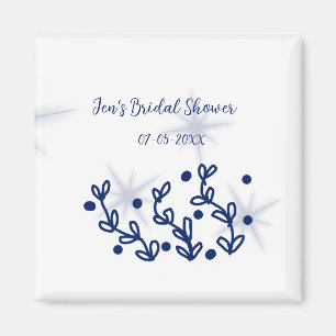 Aimant Étoiles bleues feuilles royale luxueuse douche de