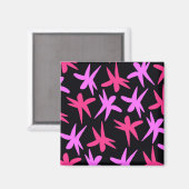 Aimant Étoiles de fleurs (Recto/Verso)