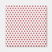 Aimant Étoiles de parties scintillant rouges (Devant)