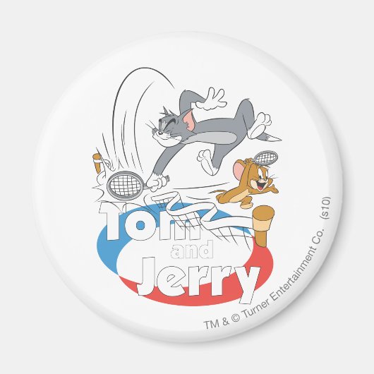 Aimant Étoiles de tennis Tom et Jerry 7 (Devant)