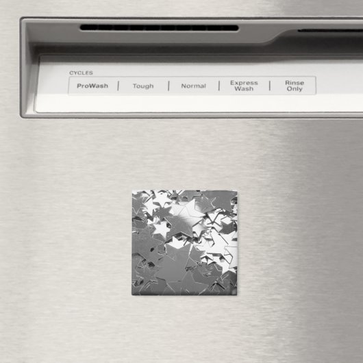 Aimant Étoiles décoratives argentées (In Situ (Lave-vaisselle))