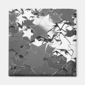 Aimant Étoiles décoratives argentées (Devant)