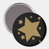 Aimant Étoiles d'or (Recto/Verso)