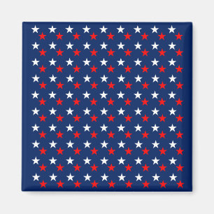 Aimant Étoiles Motifs patriotiques en bleu