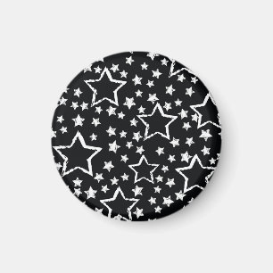 Aimant étoiles noires, blanches : grogne urbaine.