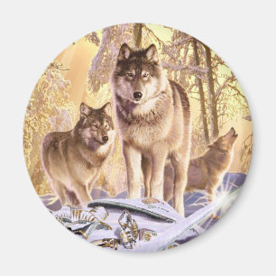 Aimant "Étoiles sous la neige"