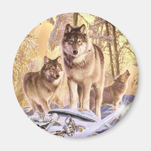 Aimant "Étoiles sous la neige" (Devant)