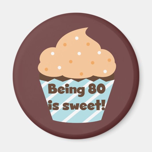 Aimant Être 80 est T-shirts et cadeaux doux (Devant)