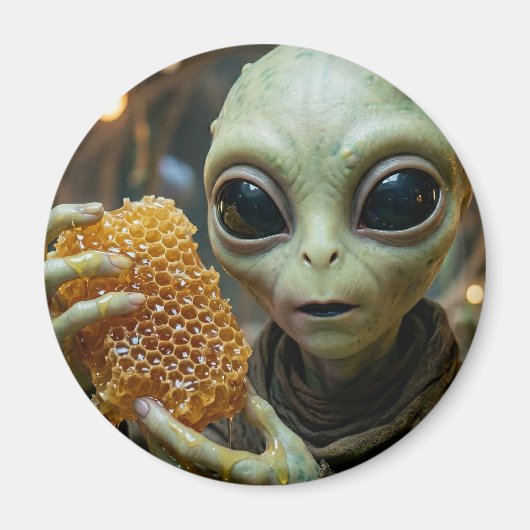 Aimant Être Alien Extraterrestre avec un Nid d'Abeille (Devant)