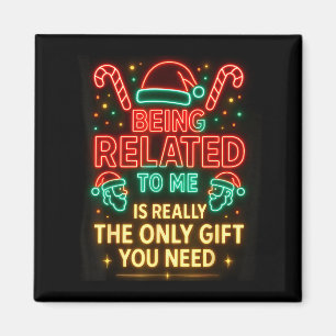 Aimant Être apparenté à moi drôle de Noël en famille Pyja