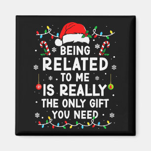 Aimant Être apparenté à moi drôle de Noël famille Xmas Pa