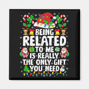 Aimant Être apparenté à moi drôle de Noël famille Xmas Pa