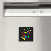 Aimant Être comme pièces de puzzle Leopard Sensibilisatio (In Situ (Lave-vaisselle))