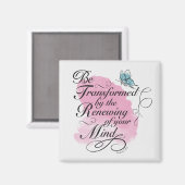 Aimant Être transformé et renouvelé - Romains 12 : 2 (Recto/Verso)