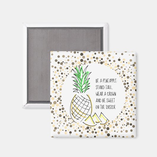 Aimant Être un ananas (Recto/Verso)