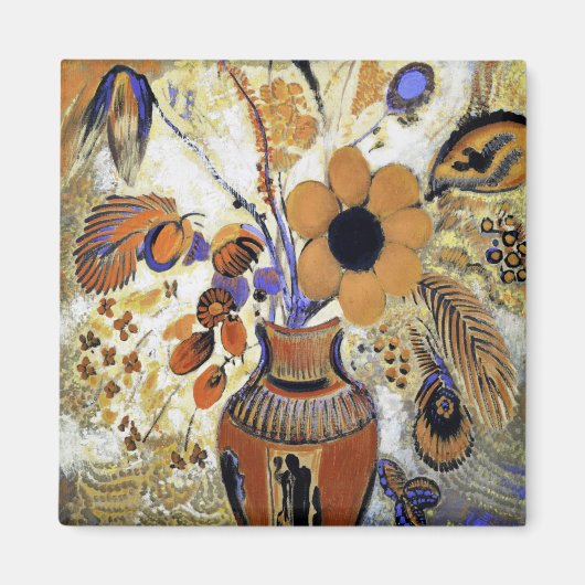 Aimant Etruscan vase with Flowers, Redon (Devant)