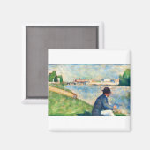 Aimant Étude d'art par Georges Seurat (Recto/Verso)