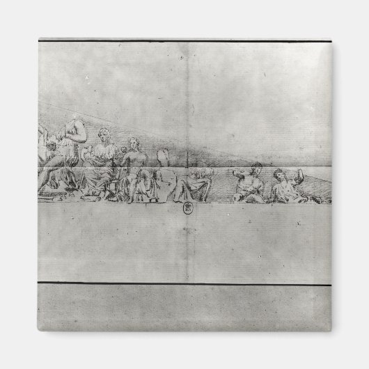 Aimant Étude de la frise d'un fronton (Devant)