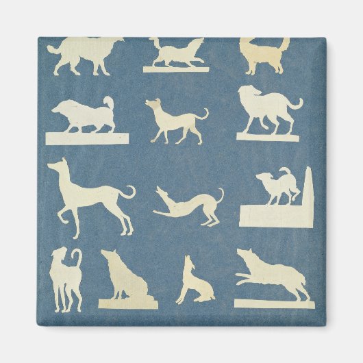 Aimant Étude des chiens (Devant)