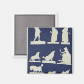 Aimant Étude des figures et des animaux (Recto/Verso)