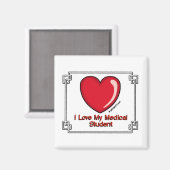 Aimant Étudiant Médicale (Recto/Verso)