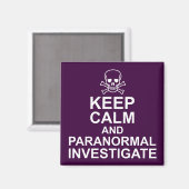 Aimant Étudier le calme et le paranormal (Recto/Verso)