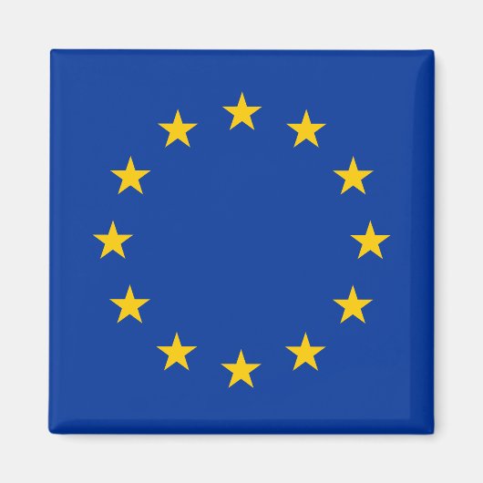 Aimant EU European Union flag flag for refrigerator (Devant)