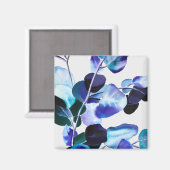 Aimant Eucalyptus gomme Feuille aquarelle art (Recto/Verso)