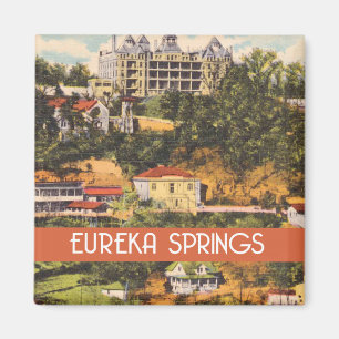Aimant Eureka Springs, Arkansas illustration vintage
