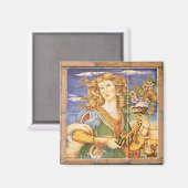 Aimant Europe Espagnole Carrelage femme Cornucopia Mosaic (Recto/Verso)