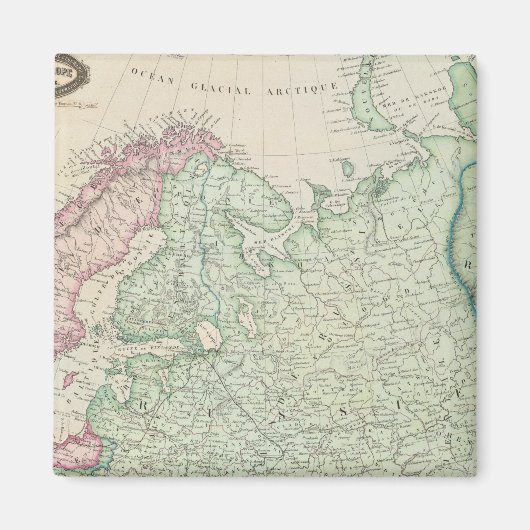 Aimant Europe, Russie, Finlande (Devant)